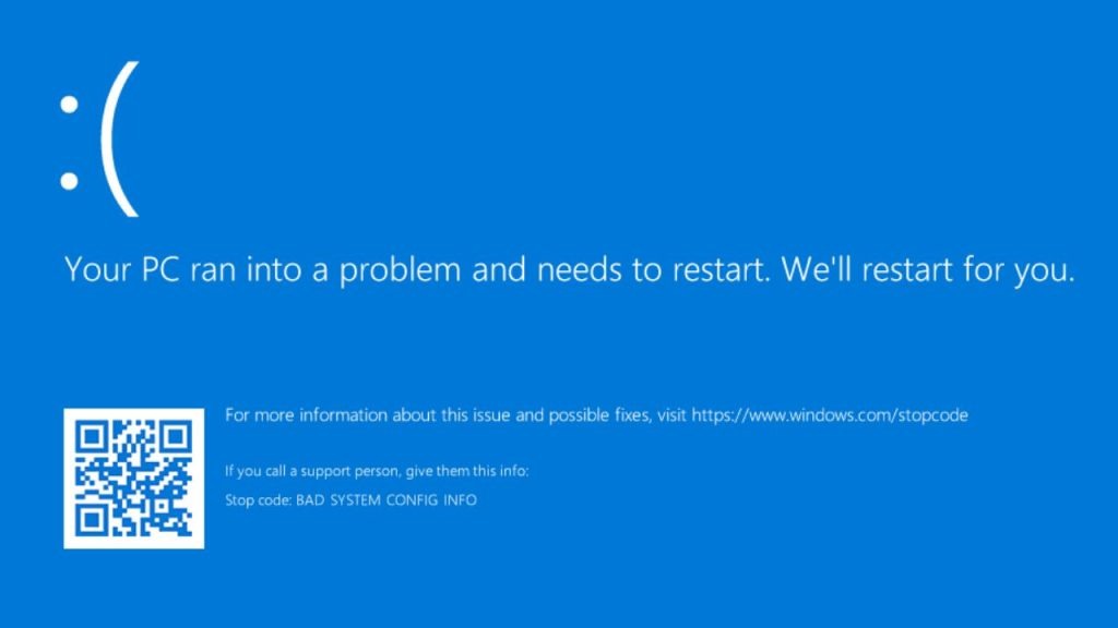 time out error with blue screen