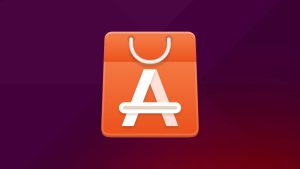 Orange shopping bag icon with a white 'A' representing the Snap Store, where you can find and install apps on Ubuntu