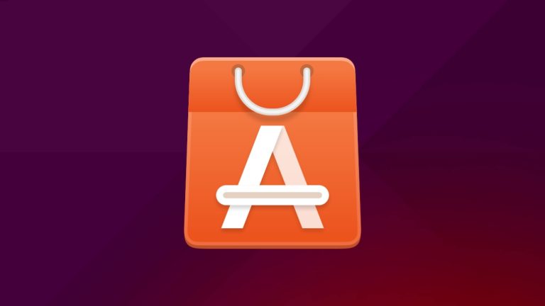 Orange shopping bag icon with a white 'A' representing the Snap Store, where you can find and install apps on Ubuntu