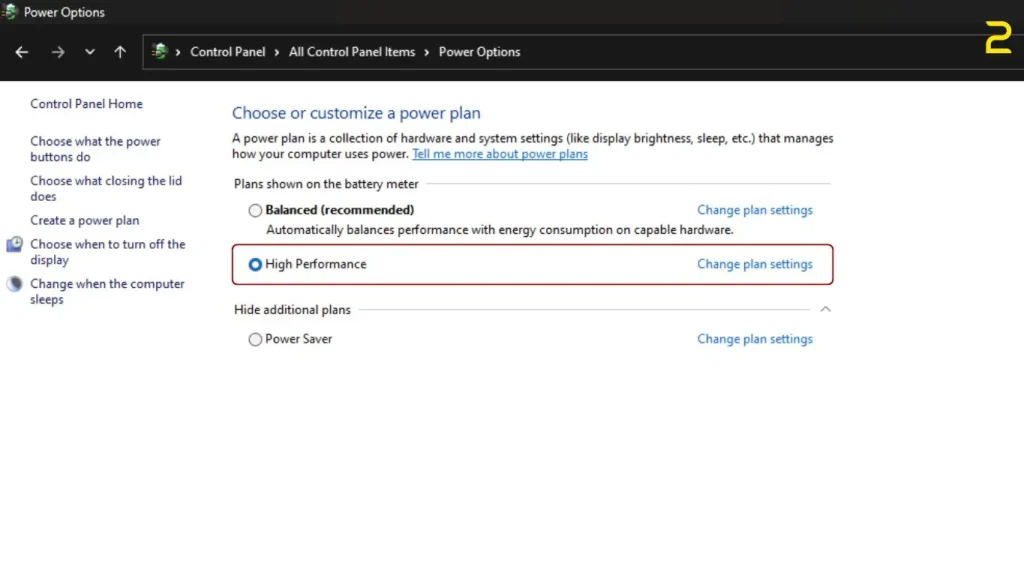enable high performance mode